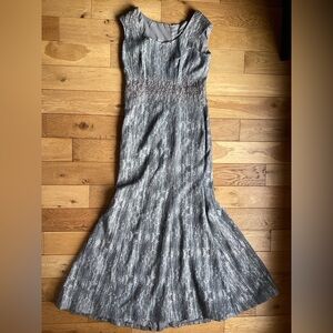 Rene Ruiz Silver long Maxi Dress